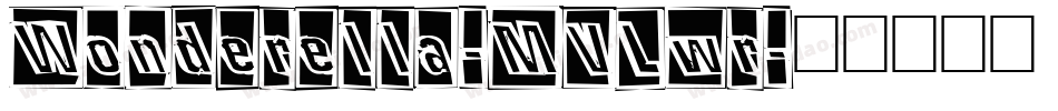 Wonderella-MVLwr字体转换