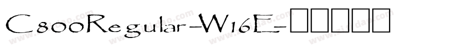 C800Regular-W16E字体转换