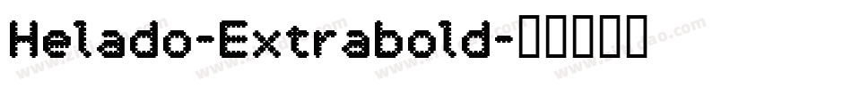 Helado-Extrabold字体转换