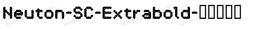 Neuton-SC-Extrabold字体转换