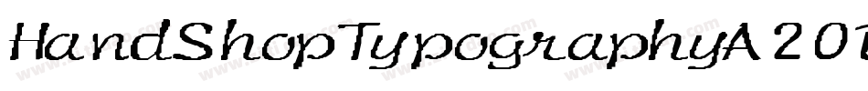 HandShopTypographyA20Demo-Jyqx字体转换
