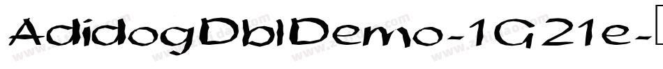 AdidogDblDemo-1G21e字体转换