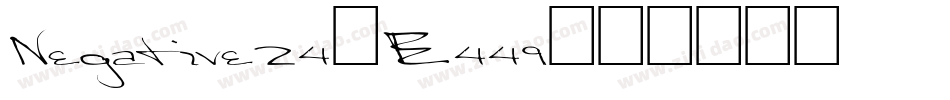 Negative24-E449字体转换