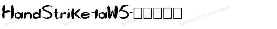 HandStrike-laW5字体转换
