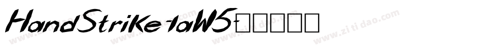 HandStrike-laW5字体转换