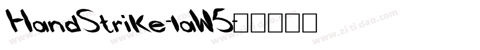 HandStrike-laW5字体转换
