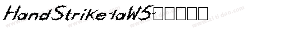 HandStrike-laW5字体转换