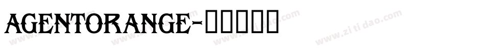 AGENTORANGE字体转换
