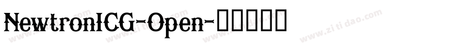 NewtronICG-Open字体转换