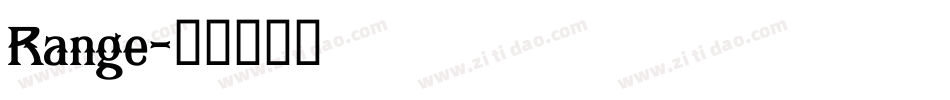 Range字体转换