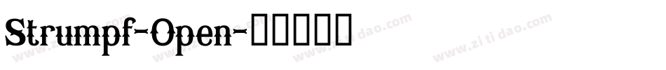 Strumpf-Open字体转换