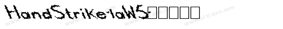 HandStrike-laW5字体转换