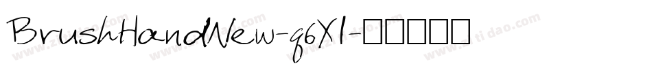 BrushHandNew-q6Xl字体转换