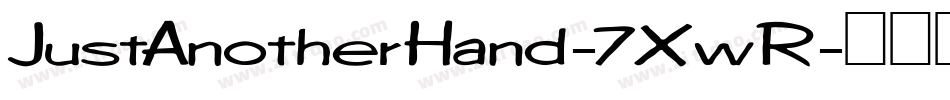 JustAnotherHand-7XwR字体转换