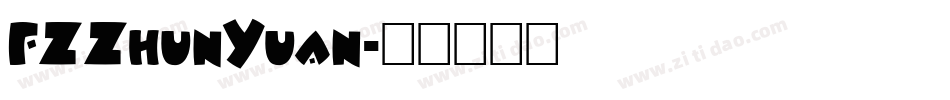 FZZhunYuan字体转换
