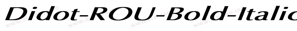 Didot-ROU-Bold-Italic字体转换