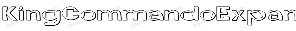 KingCommandoExpandedItalic-J3D7字体转换