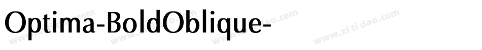 Optima-BoldOblique字体转换
