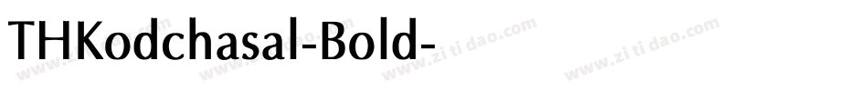 THKodchasal-Bold字体转换