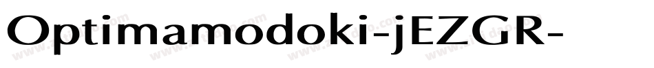 Optimamodoki-jEZGR字体转换