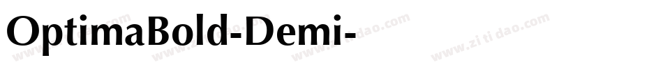 OptimaBold-Demi字体转换