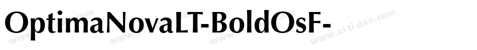 OptimaNovaLT-BoldOsF字体转换