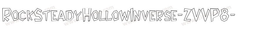 RockSteadyHollowInverse-ZVVP8字体转换