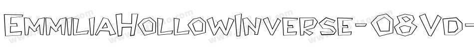 EmmiliaHollowInverse-O8Vd字体转换
