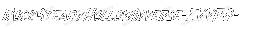 RockSteadyHollowInverse-ZVVP8字体转换