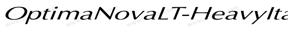 OptimaNovaLT-HeavyItalic字体转换