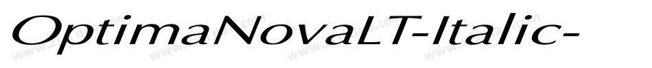 OptimaNovaLT-Italic字体转换