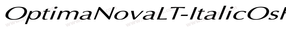 OptimaNovaLT-ItalicOsF字体转换
