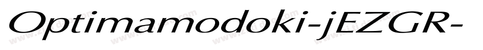 Optimamodoki-jEZGR字体转换