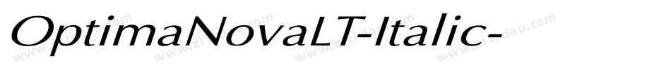 OptimaNovaLT-Italic字体转换