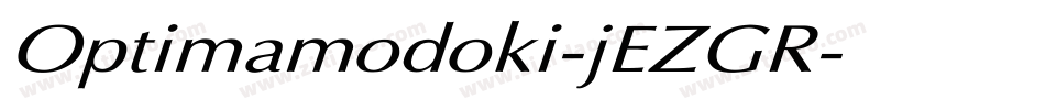 Optimamodoki-jEZGR字体转换