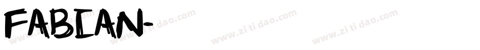 Fabian字体转换