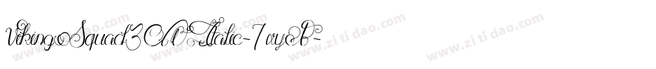 VikingSquad3DItalic-7xyB字体转换