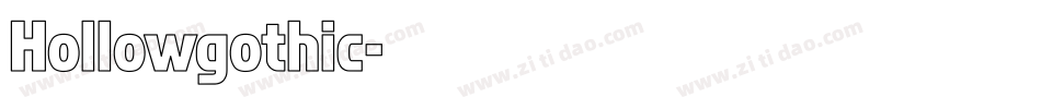 Hollowgothic字体转换
