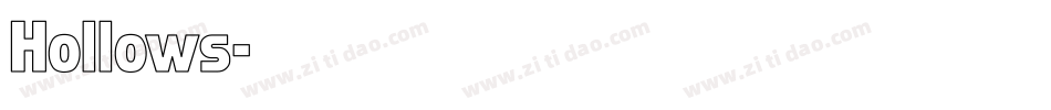 Hollows字体转换