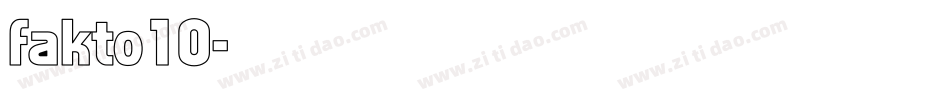 fakto10字体转换