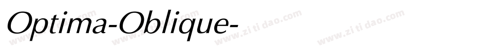 Optima-Oblique字体转换