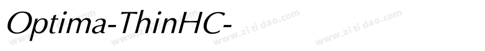 Optima-ThinHC字体转换