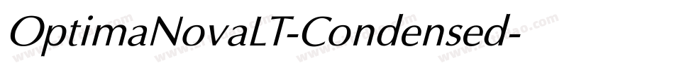 OptimaNovaLT-Condensed字体转换