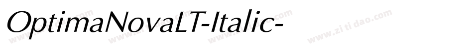 OptimaNovaLT-Italic字体转换