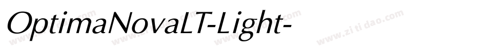 OptimaNovaLT-Light字体转换