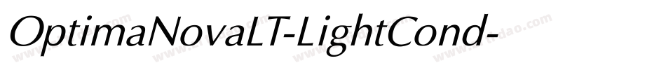 OptimaNovaLT-LightCond字体转换