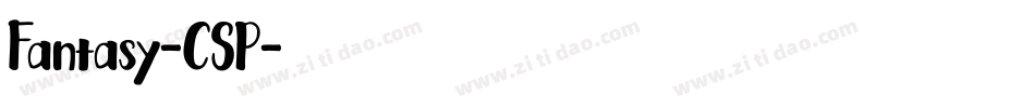 Fantasy-CSP字体转换