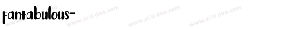 fantabulous字体转换
