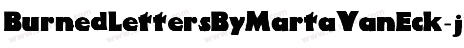 BurnedLettersByMartaVanEck-j7M9字体转换 BurnedLettersByMartaVanEck-j7M9字体转换