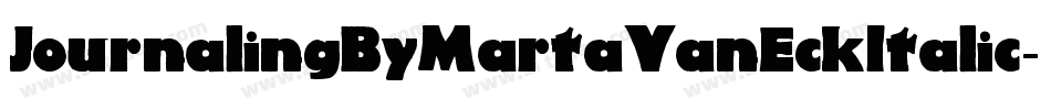 JournalingByMartaVanEckItalic-zqWG字体转换